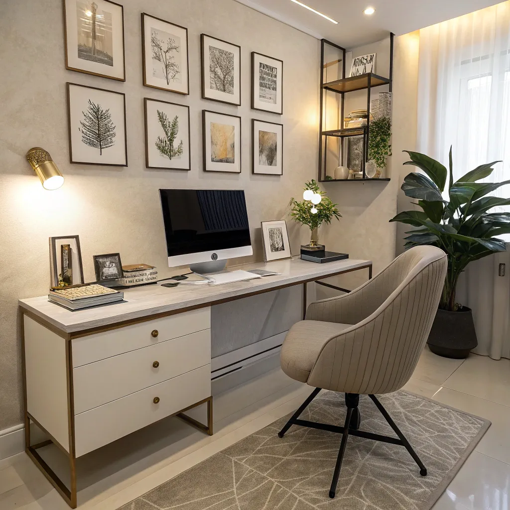 Elegant office setup with modern design elements